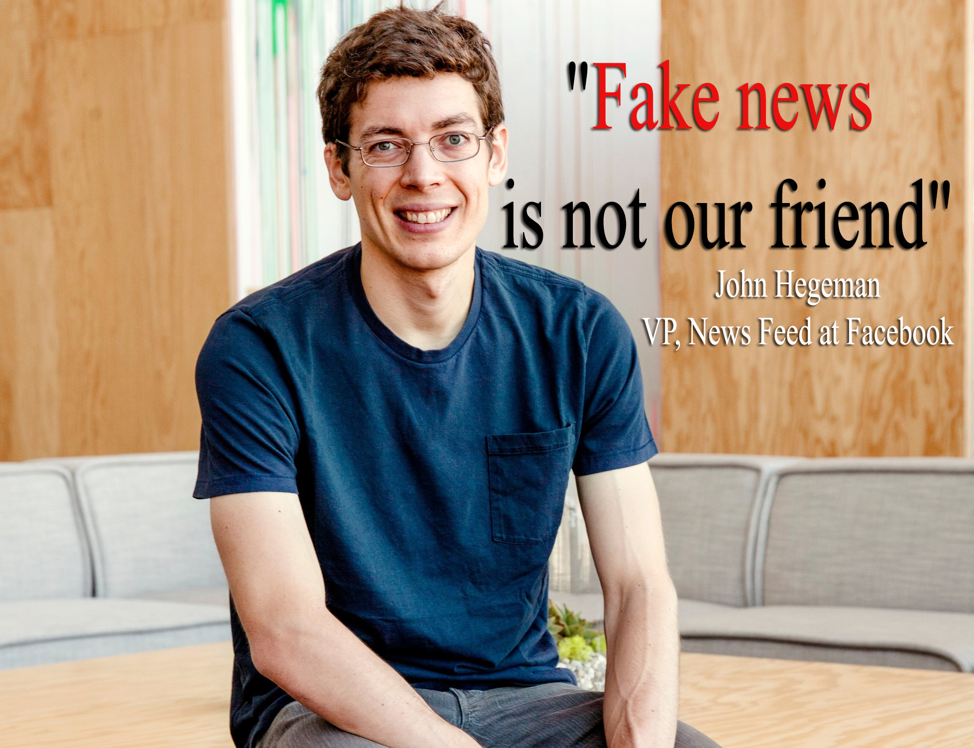 “Fake news is not our friend” Facebook