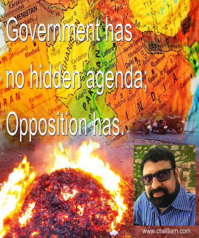 Government has no hidden agenda; Opposition has.