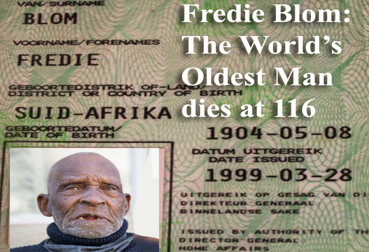 Fredie Blom: The World’s Oldest Man dies at 116