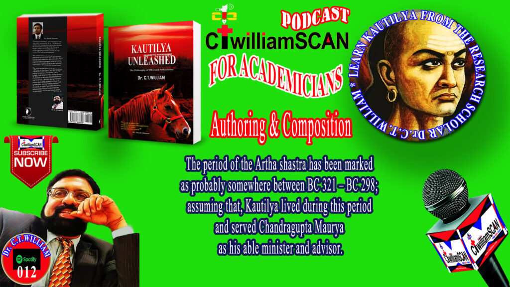 The Authoring and composition of Arthashastra